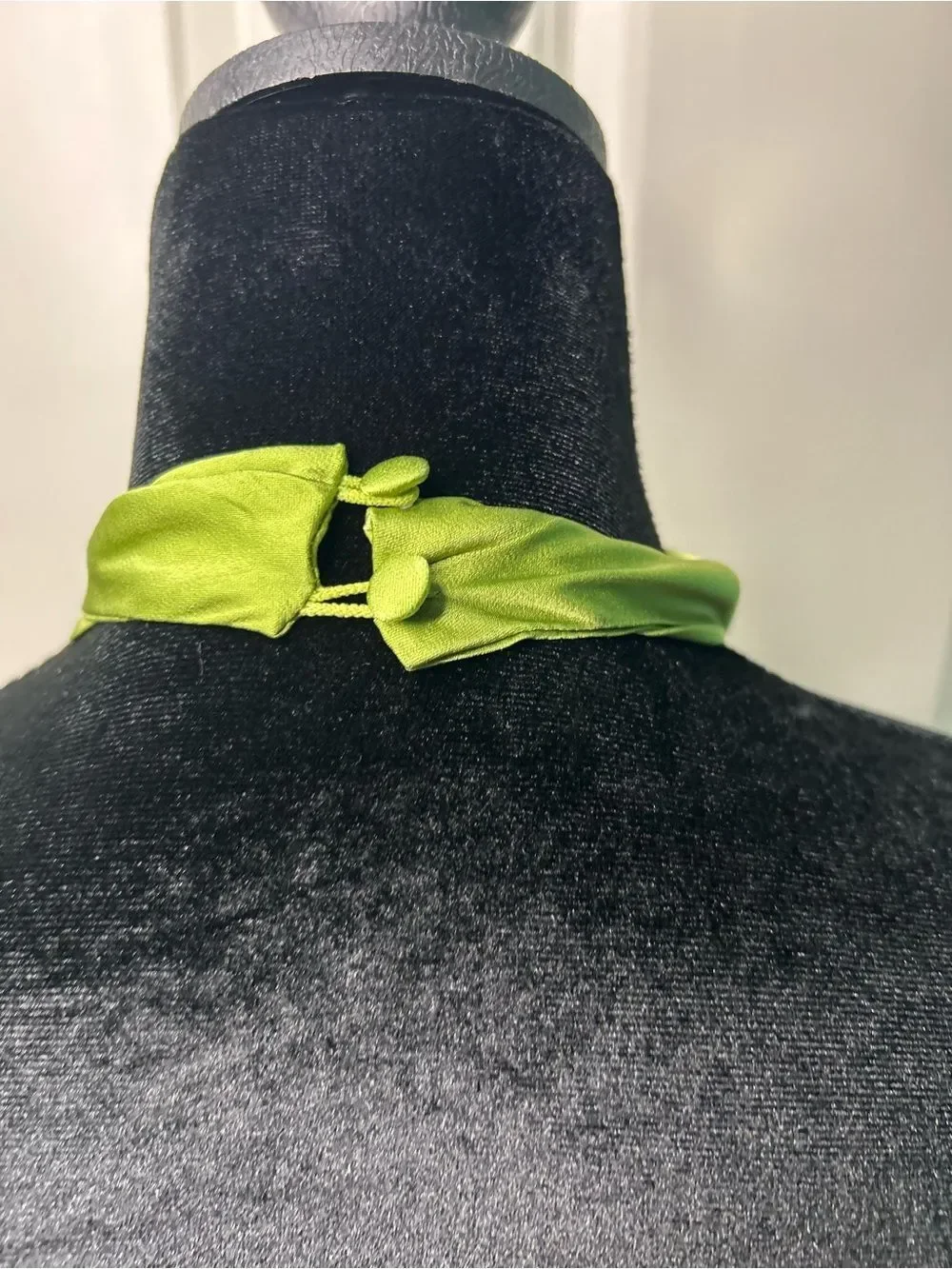 Edit by Nine Satin Halter Cutout Twist Front Maxi Dress Green - Picture 9 of 14